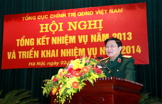 ກົມໃຫຍ່ການເມືອງ ກອງທັບປະຊາຊົນ ຫວຽດນາມຜັນຂະຫຍາຍ ໜ້າທີ່ປີ 2014